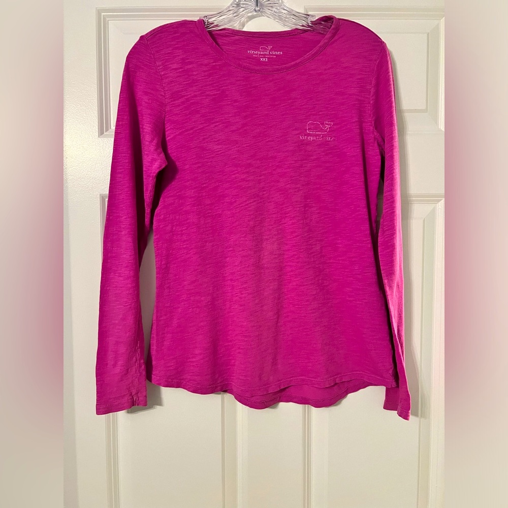 Pink XXS shirt and Blue Vineyard Vines XXS shirt